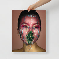 Pink Crystal Avant Garde Makeup | Cindy Chen Designs