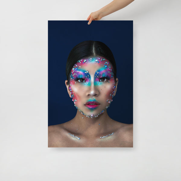 Cosmic Glitter Avant Garde Makeup | Cindy Chen Designs