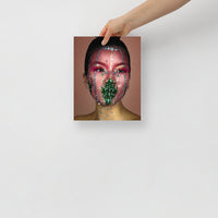 Pink Crystal Avant Garde Makeup | Cindy Chen Designs