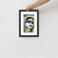 Black and Gold Masquerade | Matte Paper Framed Poster With Mat