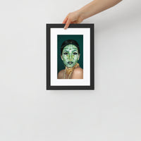 Royal Beetle | Matte Paper Framed Poster With Mat