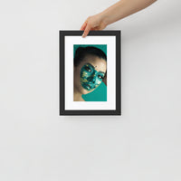 Green and Gold | Matte Paper Framed Poster With Mat