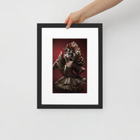 Metal Ballerina | Matte Paper Framed Poster With Mat