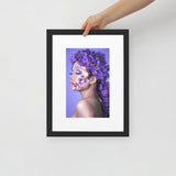 Lavender | Matte Paper Framed Poster With Mat