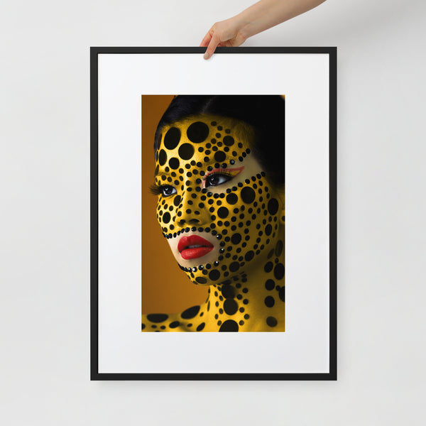 Polka Dots | Matte Paper Framed Poster With Mat