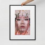 Pink Pearl | Matte Paper Framed Poster With Mat