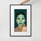 Royal Beetle | Matte Paper Framed Poster With Mat