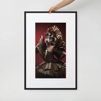 Metal Ballerina | Matte Paper Framed Poster With Mat