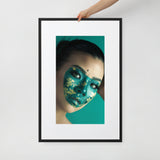 Green and Gold | Matte Paper Framed Poster With Mat